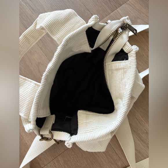 BDG Cream Mini Corduroy Tote/Bag - Picture 4 of 4